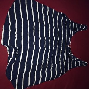 Striped tank with pocket